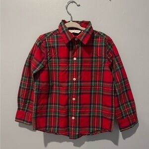 Janie and Jack 3T Boys Christmas Collared Button Down